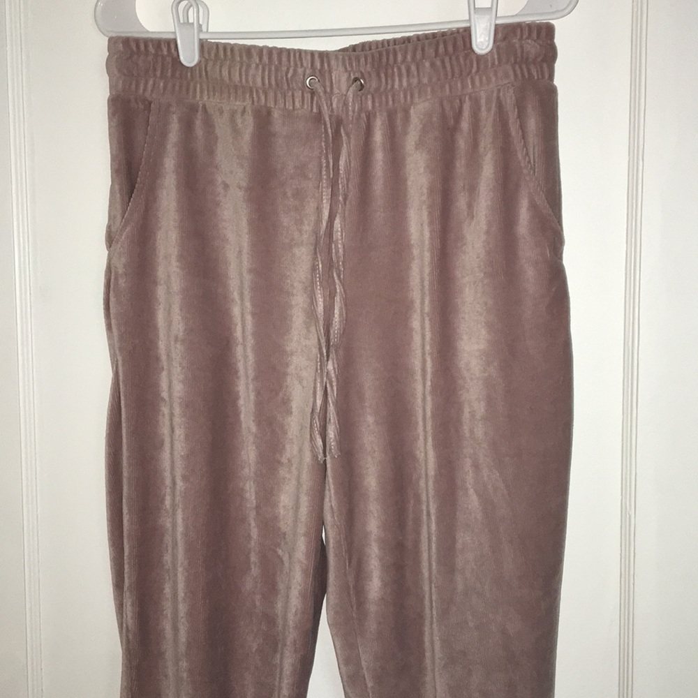 Faded Mauve Silky Sweatpants